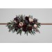  Flower arch arrangement in purple burgundy beige black colors.  Arbor flowers. Floral archway. Faux flowers for wedding arch. 5016