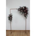  Flower arch arrangement in purple burgundy beige black colors.  Arbor flowers. Floral archway. Faux flowers for wedding arch. 5016