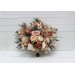 Wedding Bouquets in Orange, Rust & Peach | Faux Bridal & Bridesmaid Bouquets