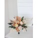 Wedding bouquets in orange rust peach colors. Bridal bouquet. Faux bouquet. Bridesmaid bouquet. 5017