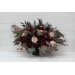 Wedding bouquets in purple burgundy beige black  colors. Bridal bouquet. Cascading bouquet. Faux bouquet. Bridesmaid bouquet. 5016