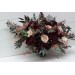 Wedding bouquets in purple burgundy beige black  colors. Bridal bouquet. Cascading bouquet. Faux bouquet. Bridesmaid bouquet. 5016