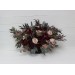 Wedding bouquets in purple burgundy beige black  colors. Bridal bouquet. Cascading bouquet. Faux bouquet. Bridesmaid bouquet. 5016
