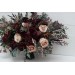 Wedding bouquets in purple burgundy beige black  colors. Bridal bouquet. Cascading bouquet. Faux bouquet. Bridesmaid bouquet. 5016