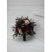 Wedding bouquets in purple burgundy beige black  colors. Bridal bouquet. Cascading bouquet. Faux bouquet. Bridesmaid bouquet. 5016