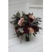 Wedding bouquets in purple burgundy beige black  colors. Bridal bouquet. Cascading bouquet. Faux bouquet. Bridesmaid bouquet. 5016