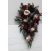 Wedding bouquets in purple burgundy beige black  colors. Bridal bouquet. Cascading bouquet. Faux bouquet. Bridesmaid bouquet. 5016