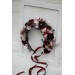 Burgundy dusty pink flower crown. Hair wreath. Flower girl crown. Wedding flowers. 5019