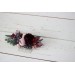 Flower comb in burgundy dusty pink color scheme. Wedding accessories for hair. Bridal flower comb. Bridesmaid floral comb. 5019