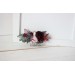 Flower comb in burgundy dusty pink color scheme. Wedding accessories for hair. Bridal flower comb. Bridesmaid floral comb. 5019