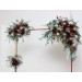 The Flower Arch Arrangement in Burgundy & Beige | Faux Floral Archway for Wedding
