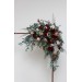 The Flower Arch Arrangement in Burgundy & Beige | Faux Floral Archway for Wedding