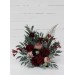  Flower arch arrangement in burgundy beige colors.  Arbor flowers. Floral archway. Faux flowers for wedding arch. 5018