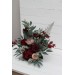  Flower arch arrangement in burgundy beige colors.  Arbor flowers. Floral archway. Faux flowers for wedding arch. 5018