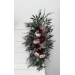 Flower arch arrangement in burgundy dusty pink colors.  Arbor flowers. Floral archway. Faux flowers for wedding arch. 5019