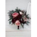 Burgundy, and Pink Wedding Bouquets – Cascading Faux Bridal Designs