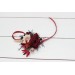 Wedding Boutonnieres & Wrist Corsage in Burgundy & Beige | Faux Flower Accessories