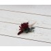 Wedding Boutonnieres & Wrist Corsage in Burgundy & Beige | Faux Flower Accessories
