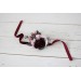  Wedding boutonnieres and wrist corsage  in burgundy dusty pink color scheme. Flower accessories. 5019