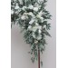  Flower arch arrangement in white colors.  Arbor flowers. Floral archway. Faux flowers for wedding arch. 5021