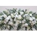  Flower arch arrangement in white colors.  Arbor flowers. Floral archway. Faux flowers for wedding arch. 5021