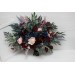 Wedding bouquets in burgundy navy blue blush pink colors. Bridal bouquet. Cascading bouquet. Faux bouquet. Bridesmaid bouquet. 5022-1
