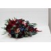 Wedding bouquets in burgundy navy blue blush pink colors. Bridal bouquet. Cascading bouquet. Faux bouquet. Bridesmaid bouquet. 5022