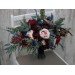 Wedding bouquets in burgundy navy blue blush pink colors. Bridal bouquet. Cascading bouquet. Faux bouquet. Bridesmaid bouquet. 5022