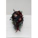 Wedding Bouquets in Burgundy, Navy Blue & Blush Pink | Large Bridal & Cascading Faux Flowers