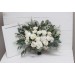 Wedding bouquets in white and ivory colors. Bridal bouquet. Faux bouquet. Bridesmaid bouquet. 5021-1
