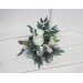Wedding bouquets in white colors. Bridal bouquet. Cascading bouquet. Faux bouquet. Bridesmaid bouquet. 5021