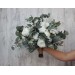 Wedding bouquets in white colors. Bridal bouquet. Cascading bouquet. Faux bouquet. Bridesmaid bouquet. 5021