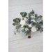 Wedding bouquets in white colors. Bridal bouquet. Cascading bouquet. Faux bouquet. Bridesmaid bouquet. 5021