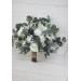 Wedding bouquets in white colors. Bridal bouquet. Cascading bouquet. Faux bouquet. Bridesmaid bouquet. 5021
