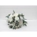 Wedding bouquets in white colors. Bridal bouquet. Cascading bouquet. Faux bouquet. Bridesmaid bouquet. 5021