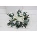 Wedding bouquets in white colors. Bridal bouquet. Cascading bouquet. Faux bouquet. Bridesmaid bouquet. 5021