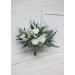 Wedding bouquets in white colors. Bridal bouquet. Cascading bouquet. Faux bouquet. Bridesmaid bouquet. 5021