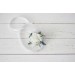  Wedding boutonnieres and wrist corsage  in white color scheme. Flower accessories. 5021