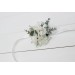  Wedding boutonnieres and wrist corsage  in white color scheme. Flower accessories. 5021