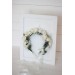 White flower crown. Hair wreath. Flower girl crown. Wedding flowers. 5021