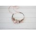 Blush pink flower crown. Hair wreath. Flower girl crown. Wedding flowers. 5027