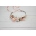 Blush pink flower crown. Hair wreath. Flower girl crown. Wedding flowers. 5027