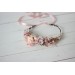 Blush pink flower crown. Hair wreath. Flower girl crown. Wedding flowers. 5027