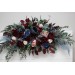  Flower arch arrangement in burgundy navy blue blush pink colors.  Arbor flowers. Floral archway. Faux flowers for wedding arch. 5022-1