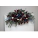  Flower arch arrangement in burgundy navy blue blush pink colors.  Arbor flowers. Floral archway. Faux flowers for wedding arch. 5022-1