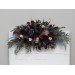  Flower arch arrangement in burgundy navy blue blush pink colors.  Arbor flowers. Floral archway. Faux flowers for wedding arch. 5022-1