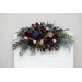  Flower arch arrangement in burgundy navy blue blush pink colors.  Arbor flowers. Floral archway. Faux flowers for wedding arch. 5022-1
