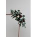  Flower arch arrangement in burgundy navy blue cream colors.  Arbor flowers. Floral archway. Faux flowers for wedding arch. 5024