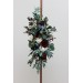  Flower arch arrangement in burgundy navy blue cream colors.  Arbor flowers. Floral archway. Faux flowers for wedding arch. 5024