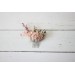 Flower comb in blush pink color scheme. Wedding accessories for hair. Bridal flower comb. Bridesmaid floral comb. 5027-sara